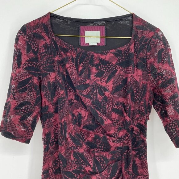 Anthropologie Maeve  Elorn Red black lace dress - Picture 12 of 16